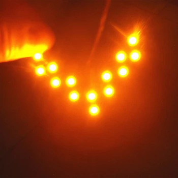 

14 SMD Car Arrow Light Windshield Lamp Rear View Mirror Warning Indicator Scooters