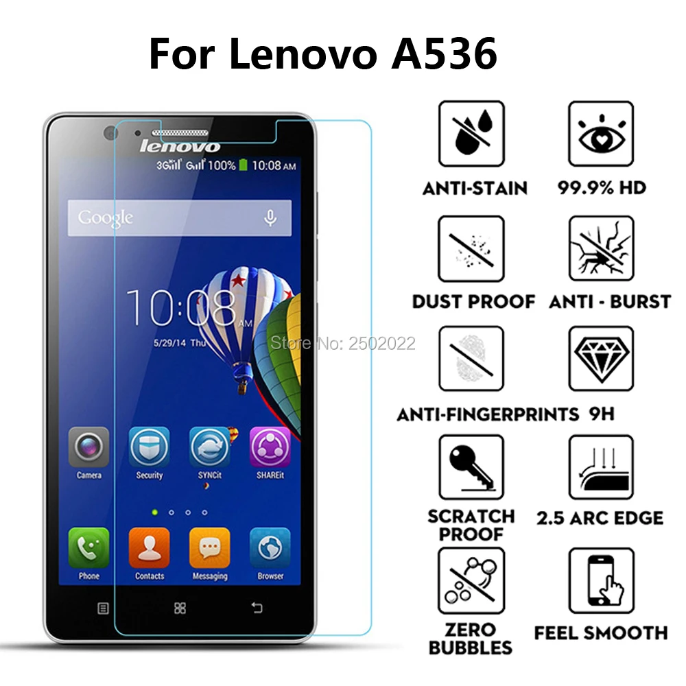 5 шт. Защитное стекло для Lenovo A536 Z90 P70 закаленное lenovo A 328 защита экрана 0 26 мм 9h