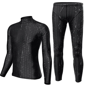 

BANFEI 2 pieces Waterproof Quick Dry Men Long Sleeves Sun Protection Clothing Women Diving Swimsuits Snorkeling Surfing Suits