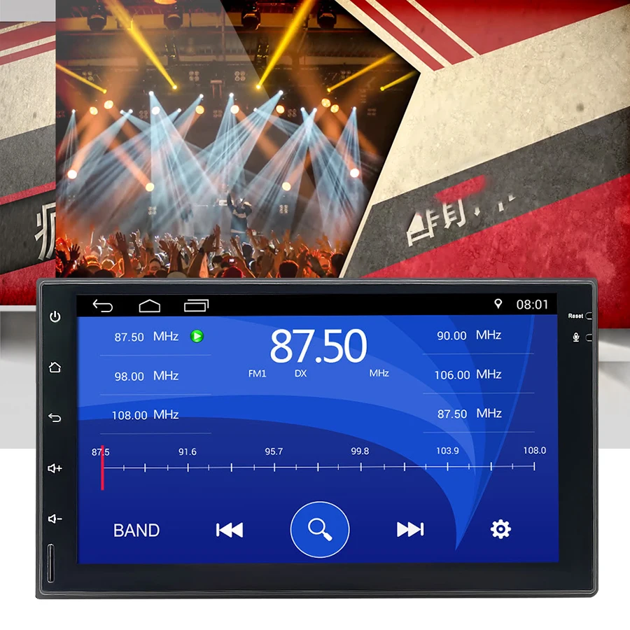 TOPSOURCE 7 &quotУниверсальный двойной din Автомобильный Радио gps Android автомобильный