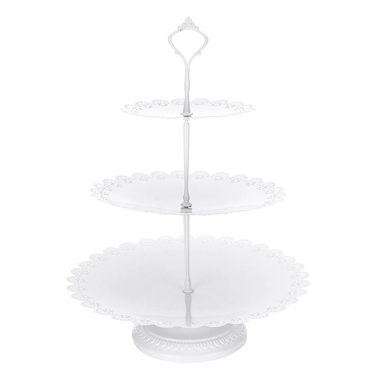 7pcs/set Iron Cake Stands Wedding Decorating Tools Moulds Cake Tray Rack Pan High Foot European Snack Rack Pastry Plate