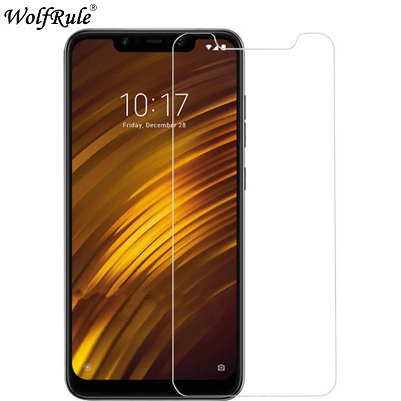 2 шт. закаленное стекло Xiaomi Pocophone F1 твердость 9H защита для экрана телефона PoCO Little