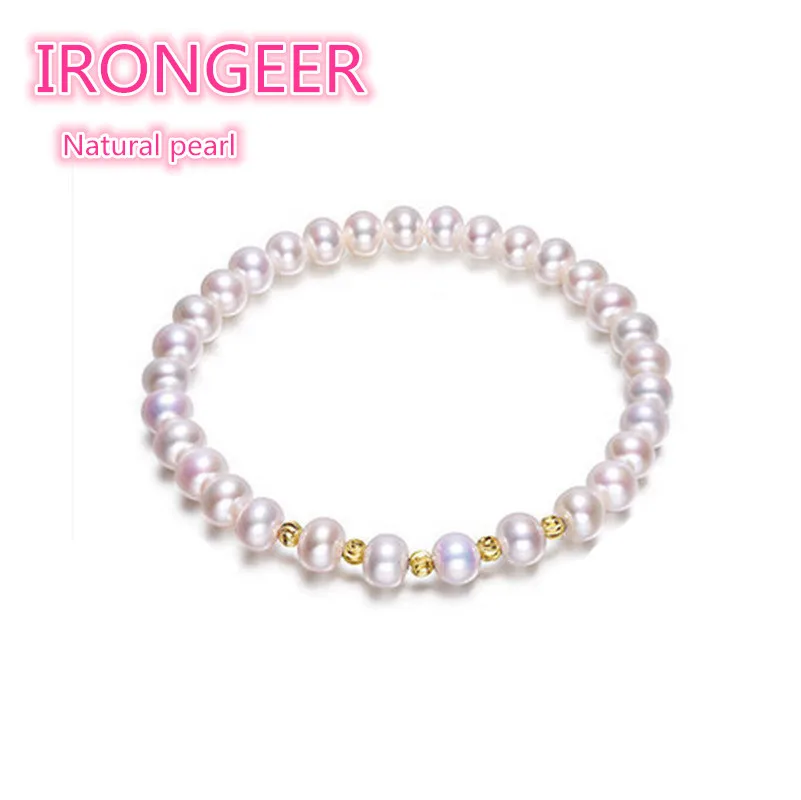 

Real AAA nearly round 100%Natural pearl bracelet Elastic design bracelets & bangles Bracelets for women Free shipping