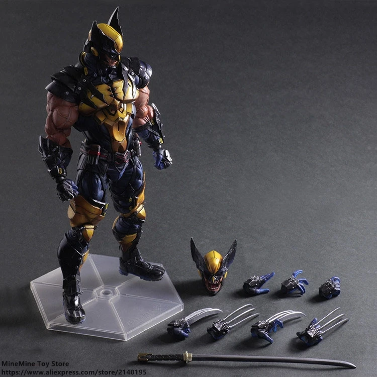 

ZXZ Marvel X-Men Wolverine 28cm Action Figure Posture Model Anime Decoration Collection Figurine Toys model for children gift