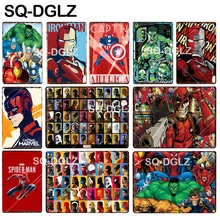 [SQ-DGLZ] популярный постер с флагом американский герой оловянный знак герой Настенный декор металлические поделки живопись таблички художественный плакат