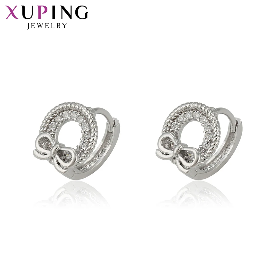 

Xuping Fashion Elegant Temperament Ladies Earrings Hoops for Women High Quality Christmas Jewelry Gifts S77,2-94776
