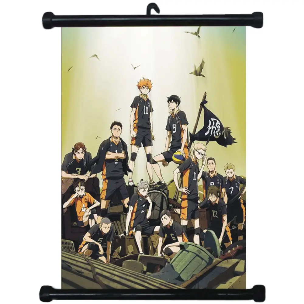 14 Haikyuu Япония Аниме домашний Декор стены прокрутки плакат 60х80см | Дом и сад
