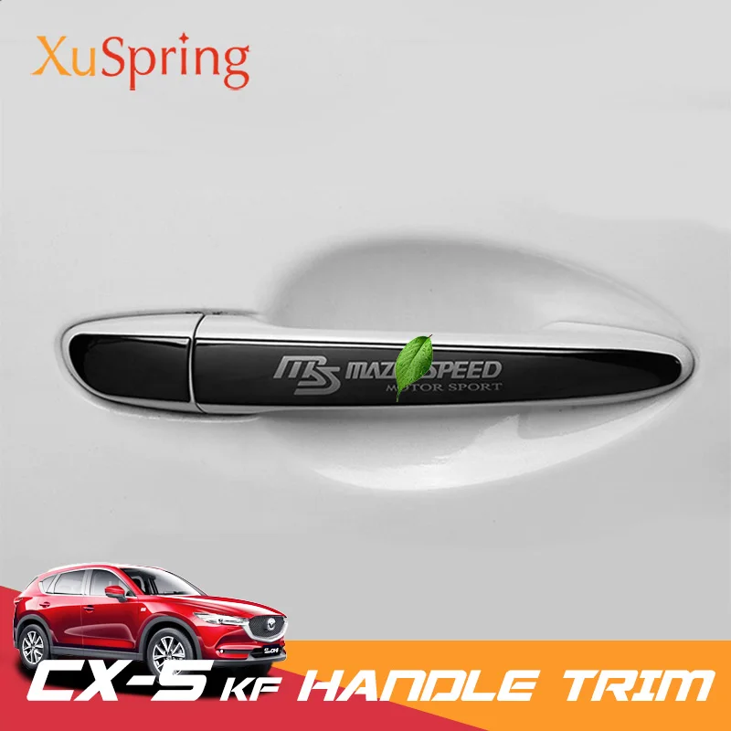 Наружная ручка двери автомобиля крышка наклейки отделка полосы гарнир для Mazda CX-5 CX5 KF LHD Стайлинг автомобиля