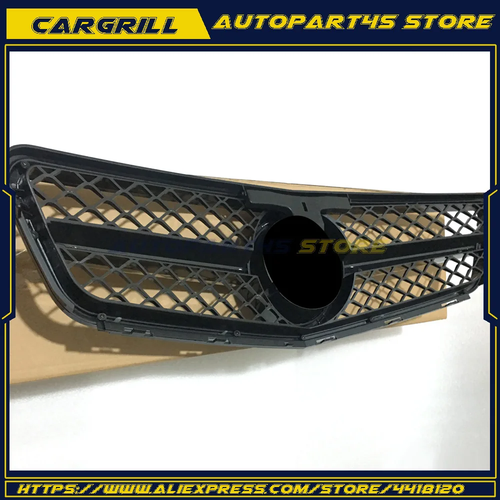 Черный хромированный гриль C300 C350 подходит для Mercedes Benz C Class 08 13 W204 AMG|Гоночные