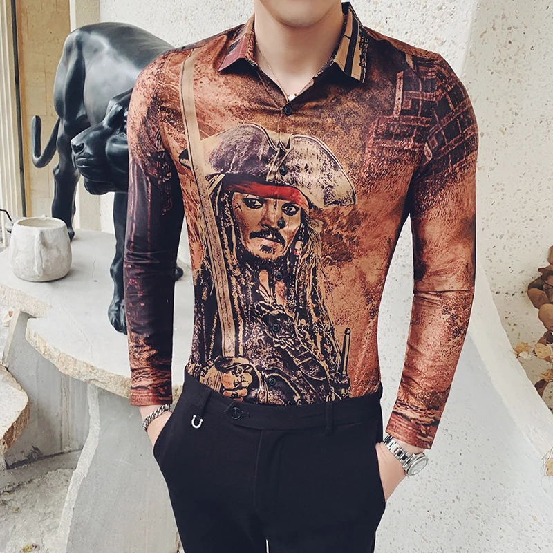 Рубашки в стиле барокко дизайнерские Camisa Social Club, сексуальные рубашки для ночного клуба, облегающие рубашки Camiseta Masculina 2019, Роскошные Рубашки ... Рубашки в стиле барокко дизайнерские Camisa Social Club, сексуальные рубашки для ночного клуба, облегающие рубашки Camiseta Masculina 2019, Роскошные Рубашки ...