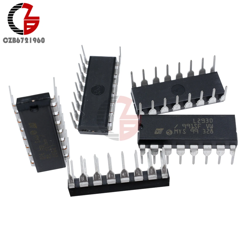 

10PCS/LOT L293D Stepper Motor Driver PUSH-PULL FOUR CHANNEL MOTOR DRIVER IC 36V 600mA