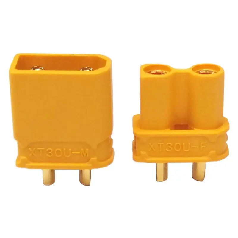 Aerops 10pcs New Amass XT30U slip Anti-slip Power Connector Plug Female+Male 5-Pairs for Aeroplane Drone Helicopter Multirotor | Игрушки и