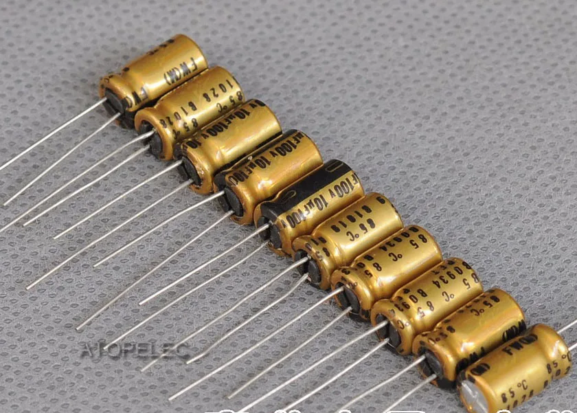 10pcs Nichicon Fw 10uf/100v Electrolytic Capacitors Hi-fi Audio ...