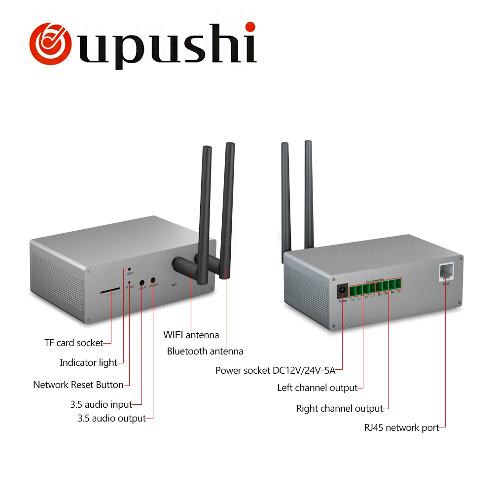 Oupushi VX5-W квадратный смарт Wifi динамик Hifi в потолок Bluetooth динамик для фоновой музыкальной системы