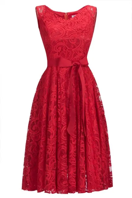 Горячая Красное Кружевное коктейльное платье Элегантные Короткие дешевые простые бордовые Формальные платья сексуальное платье без рукавов Robe De Soiree - Цвет: Red
