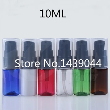 

(50pieces/lot) mutil colour Refillable 10ml Plastic Lotion Treatment Pump Bottles Dispensing Bottles