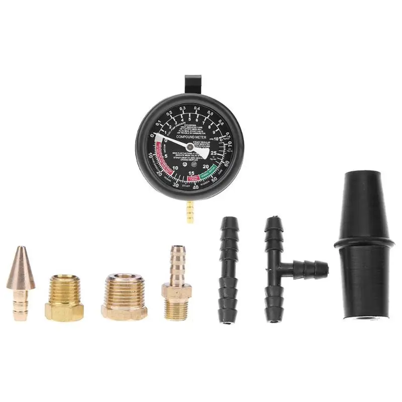 

Engine Vacuum Pressure Gauge Tester Car Petrol Gas Compressor Detector Tool E5M1