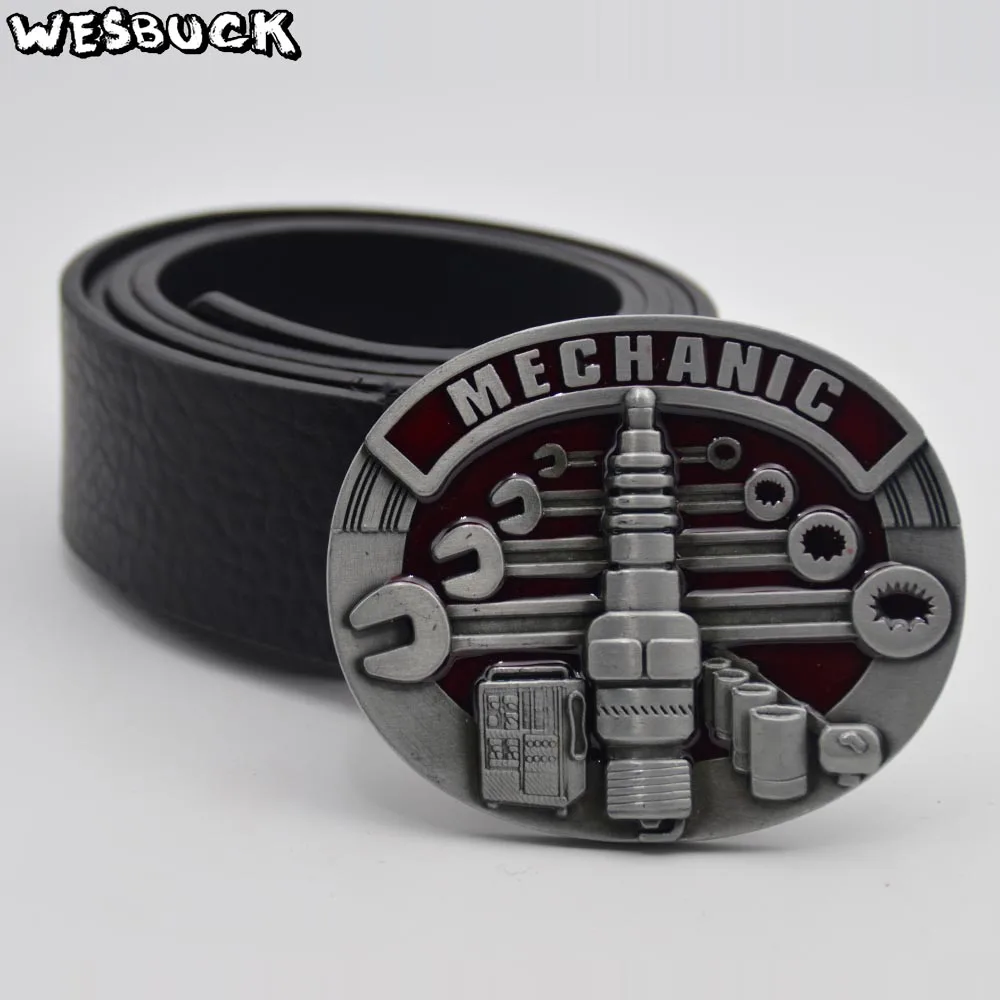 

5 PCS MOQ WesBuck Brand Tool Belt Buckle For Men Carpenter Mechanic Cowboy and Cowgirl Metal Western Buckles With PU Belt