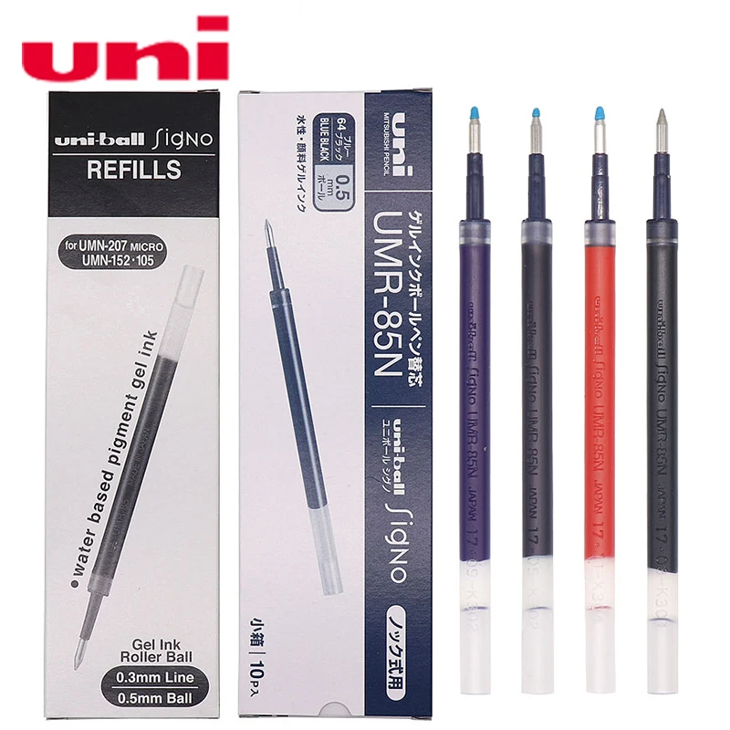 

6pcs Uni-Ball UMR-85 Signo Refills for UMN-152/207/105 Micro Line 0.5mm Roller Ball Japan Colors for Choose