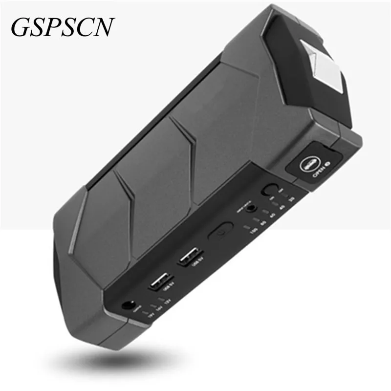 GSPSCN Capacity 12V Petrol Diesel 68800mAh Car Jumper Booster 400A Peak Car Charger SOS Light with Life Saving tool