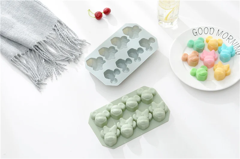 Cartoon Silicone Cake Mold Dessert Baking Tools Non-stick Cake Mold Jelly&Candy Handmade Soap Mold 3D Cake Decoration   (9)