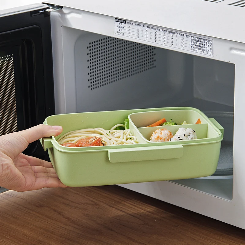  TUUTH New Microwave Lunch Box Independent Lattice For Kids Bento Box Portable Leak-Proof Bento Lunc - 32964038692