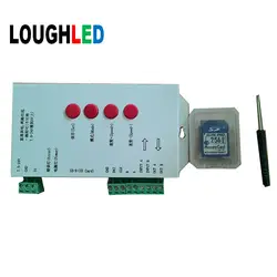 T-1000 SD Card LED контроллер для полноцветный светодиодный Освещение IC 6803 2811