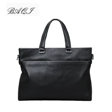 BAQI Brand Men Briefcase Bag Genuine Cow Leather Men HandBags 2019 Fashion Computer Business Bag Men Shoulder bags Messenger Bag soft genuine cow leather men bag ultra thin briefcase handbag brand designer men shoulder bag casual fashion business bag
