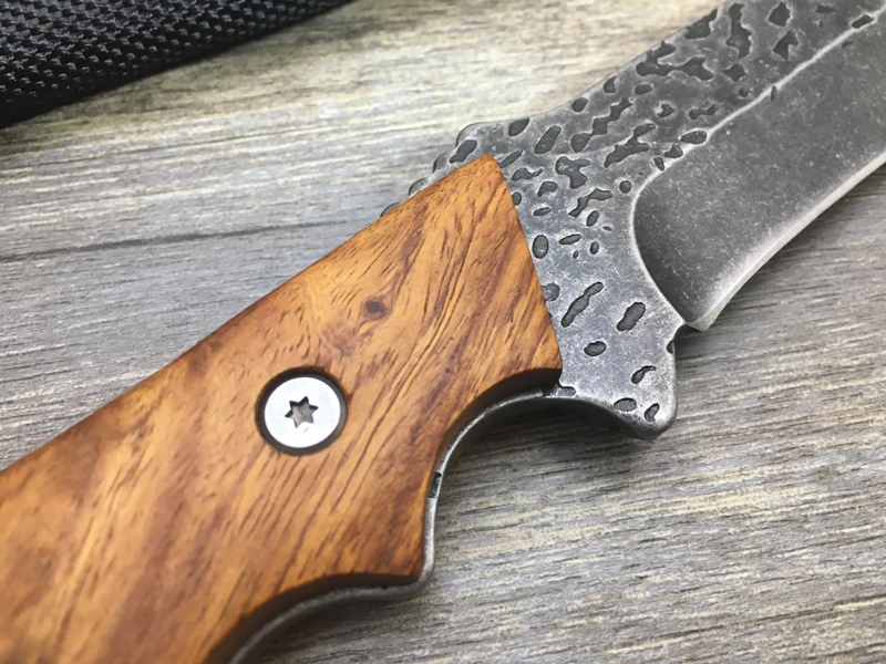 EDC Новый 440A стальной уличный тактический нож полный с фиксированным лезвием Tang
