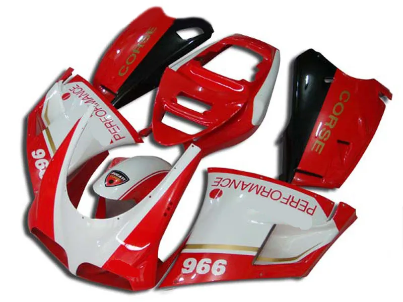 

ABS Fairing kit for DUCATI 748 916 996 998 03 04 05 ducati 748 916 996 998 2003 2004 2005 Red white Fairings Set DC18