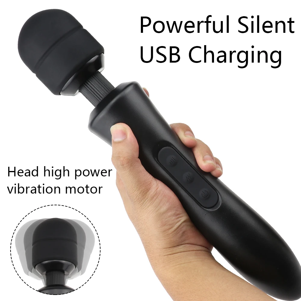 Magic Vibrator Wand 10 Modes Silicone Adult Sex Toys for Woman Magic Massager Wand Clitoris Stimulator female sex toys,clitoris vibrator,vibrator sex toy
