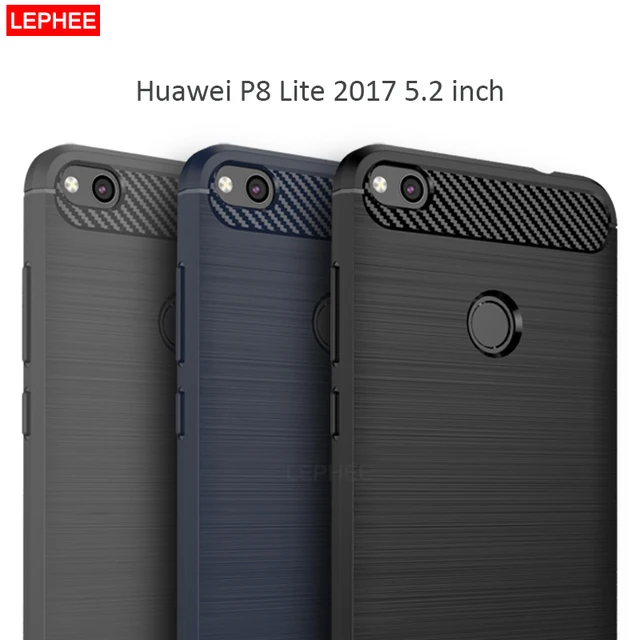 Case For Honor 8 9 Lite 8X Max Silicone Cases for Huawei P8 P9 Lite 2017 P20 Pro TPU Brushed Carbon Fiber Soft Phone Back Cover
