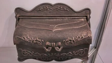Bronzed Cast Iron Mailbox Rustic Iron-Mail box Fashion Vintage Bucket tin Newspaper box Post Letter Box aluminium