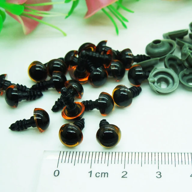 100pcs 8/10/12/14/16/18/20mm Mix Color Plastic Safety Eyes Crafts Animal  Teddy