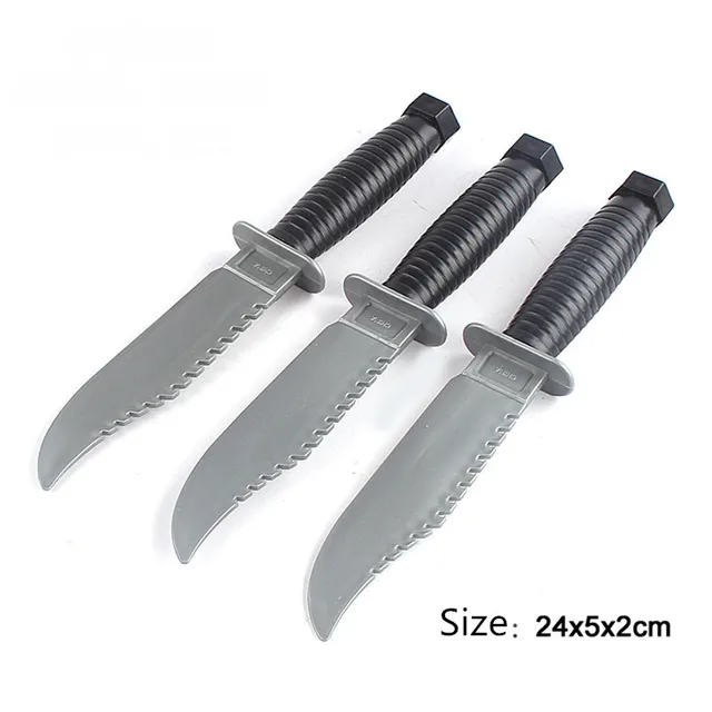 2Pcs 24x8x2CM Plastic Knife Toy Swords Halloween Costume Party Props