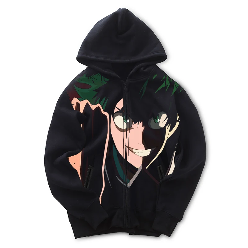 My Hero Academia Bakugo Katsuki Anime Printed Zipper Hoodie 4