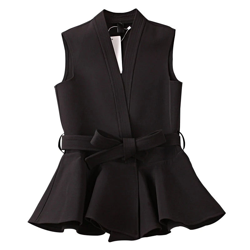 2018 new spring and autumn women's jacket with belt