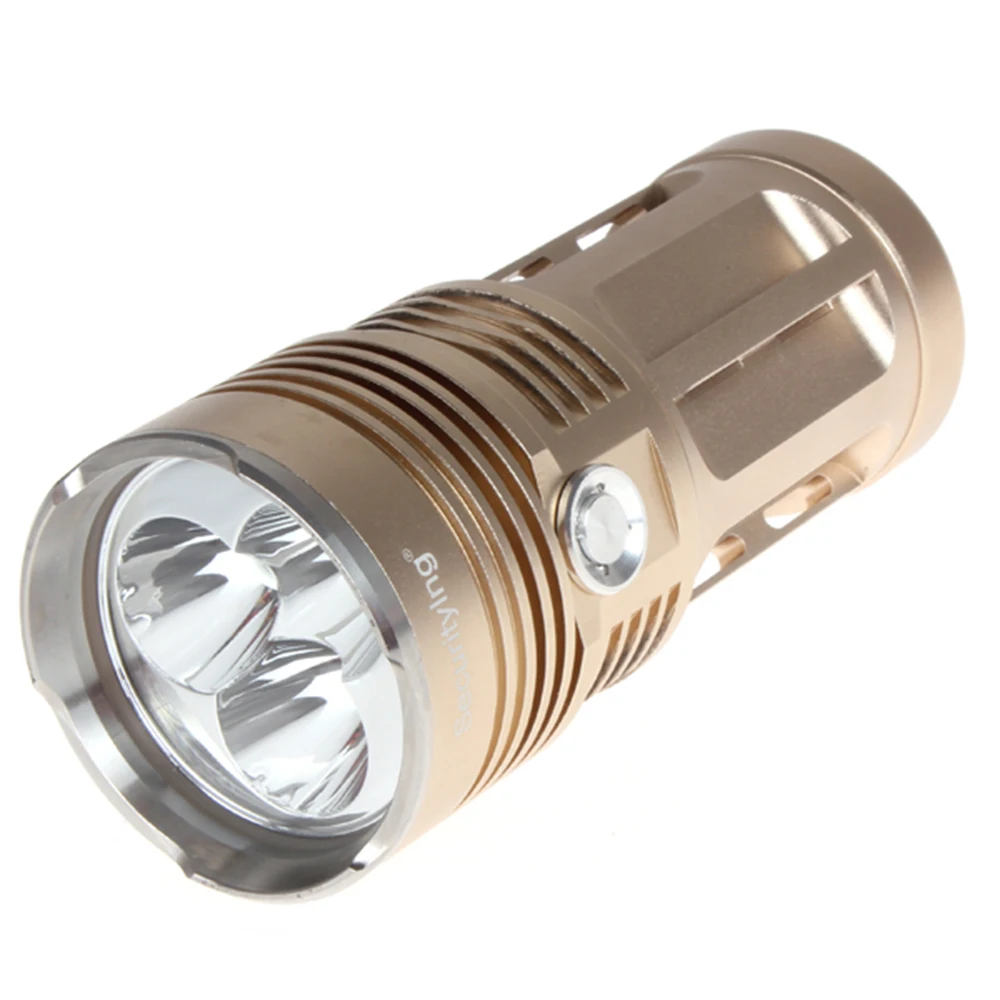 SecurityIng SF82 2100LM 3x XM-L2 U2-1A LED Flashlight Rechargeable Sturdy & Water-Resistant Flashlight Outdoor Lamping Lights