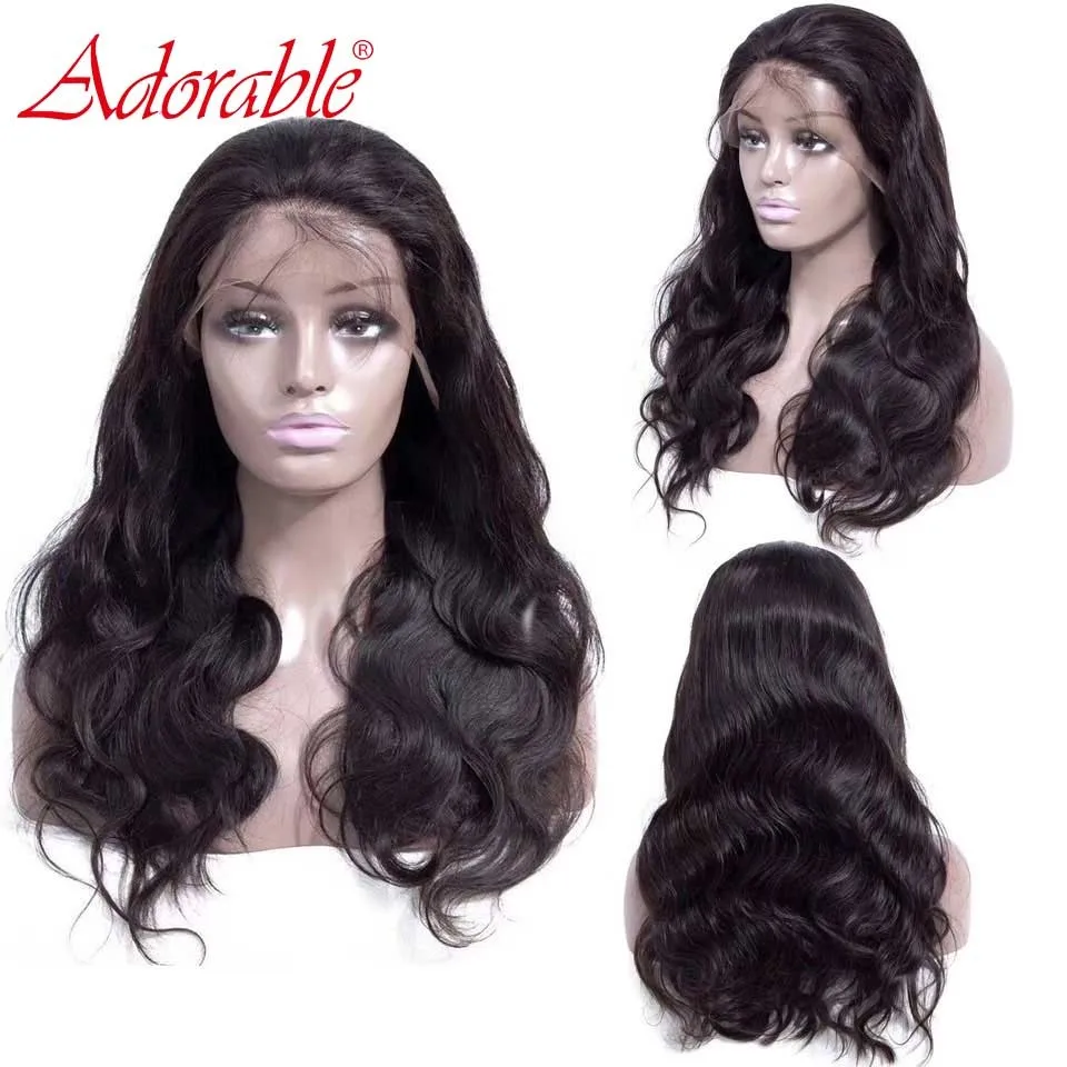 Синтетические волосы на кружеве человеческих волос парики 13x4 объемная волна выщипанные волосы Малайзии Синтетические волосы на кружеве парики с детскими волосами для черных Для женщин