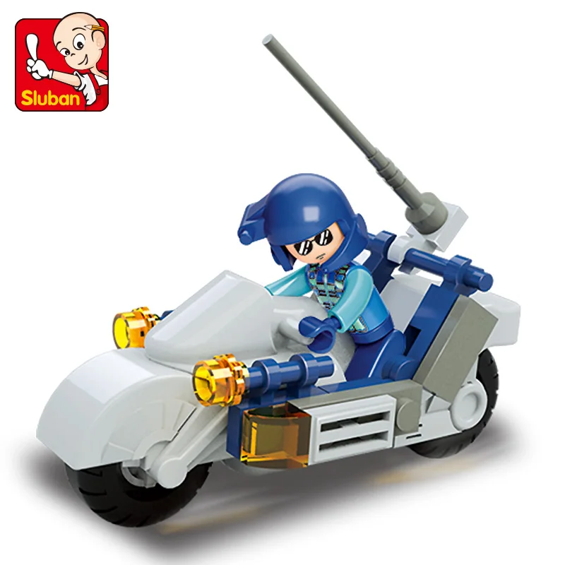 Sluban Model Building Compatible lego Lego B0329 32pcs Model Building Kits Classic Toys Hobbies Special Forces Moto Sluban Model Building Compatible lego Lego B0329 32pcs Model Building Kits Classic Toys Hobbies Special Forces Moto