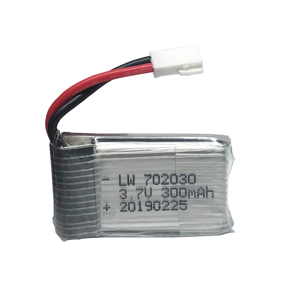Литий полимерный аккумулятор 3 7 в 300 мАч для E55 FQ777 FQ17W Hubsan H107 Syma X11C Udi U816 U830 RC