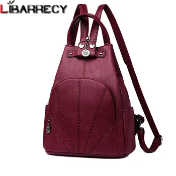 

Luxury Backpack Female Famous Brand Leather Travel Backpack Large Capacity School Bags for Girls Designer Shoulder Bag Mochila