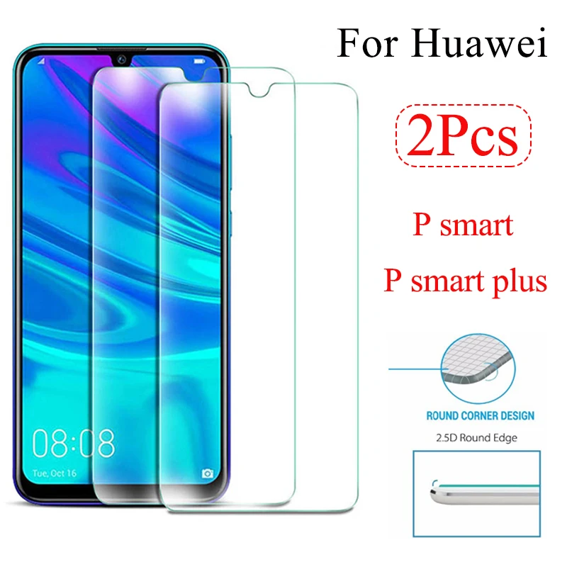 2 шт. Защитное стекло для huawei p smart plus psmart закаленное стекло huavei hawei huwei smat plu verre tremp экранная Защита 9h