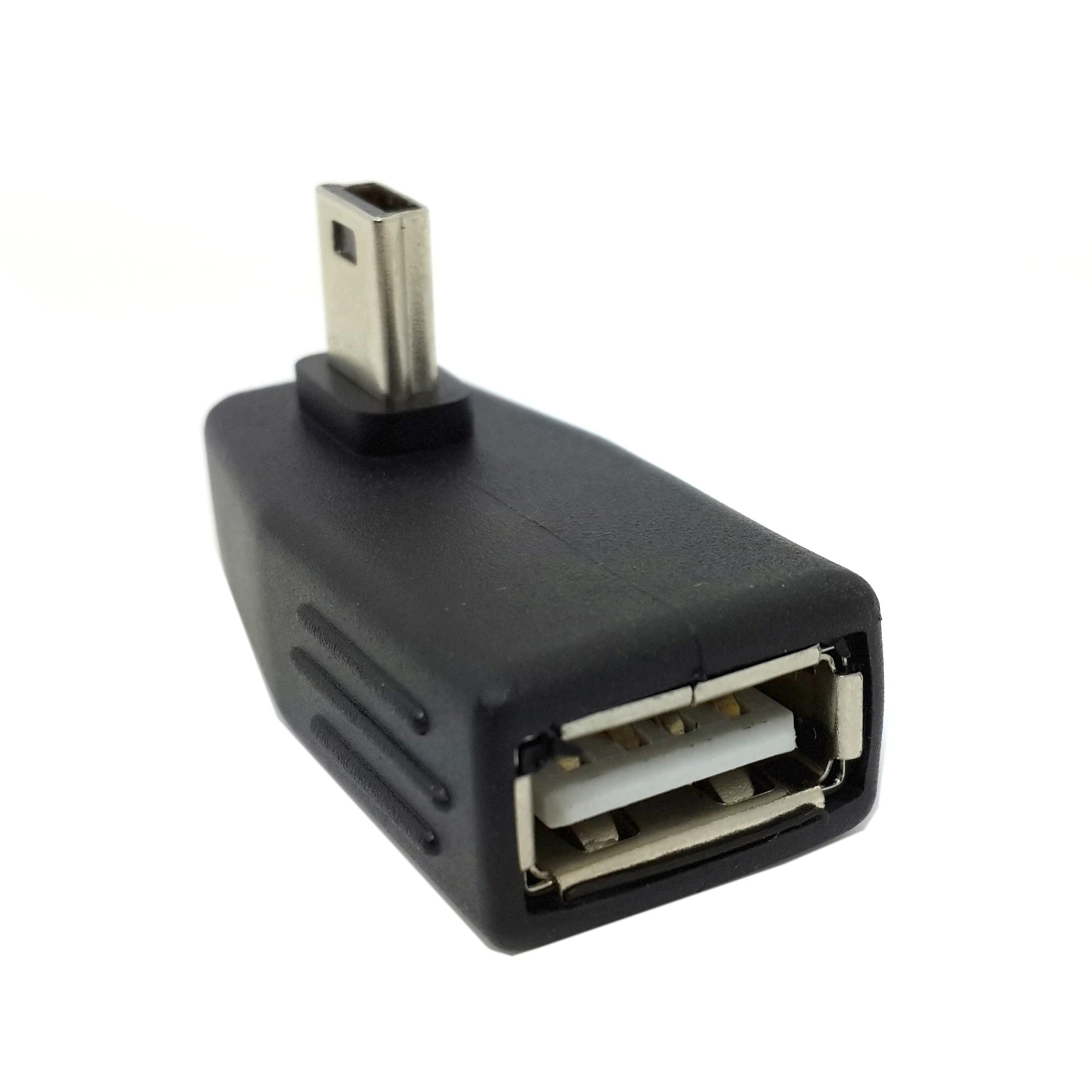 Mini USB Male to USB 2.0 Female 90 Degree Vertical Right Angled Adapter