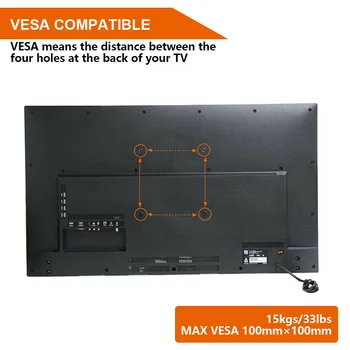 

Tilt Swivel TV Wall Mount Bracket Fit for 15-27in LCD Plasma Flat Monitor TN88