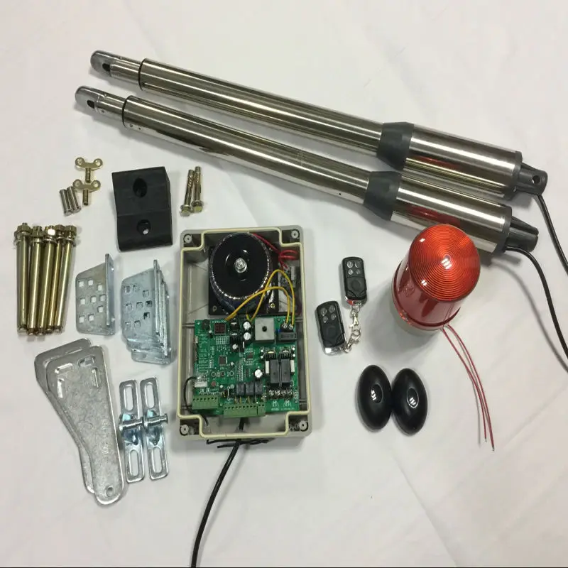 Electric gates / Electric Swing Gate Opener 300 KG Swing Gate Motor With 3 Remote Control wit 1 pair of photocells 1 alarm light Electric gates / Electric Swing Gate Opener 300 KG Swing Gate Motor With 3 Remote Control wit 1 pair of photocells 1 alarm light