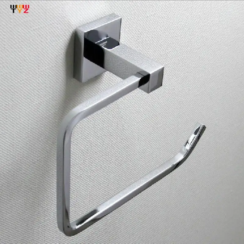 

Towel Ring Steel Ring New Bathroom Towel Toalhas De Banho Accessory Square Bath Sanitary Hardware Frame Free Shipment