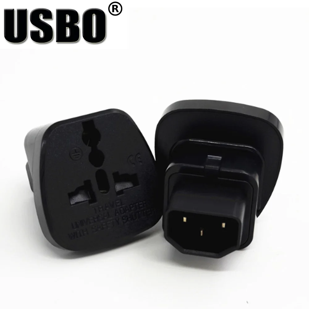 Multifunction black 10A 250V PDU / UPS server power conversion plug IEC