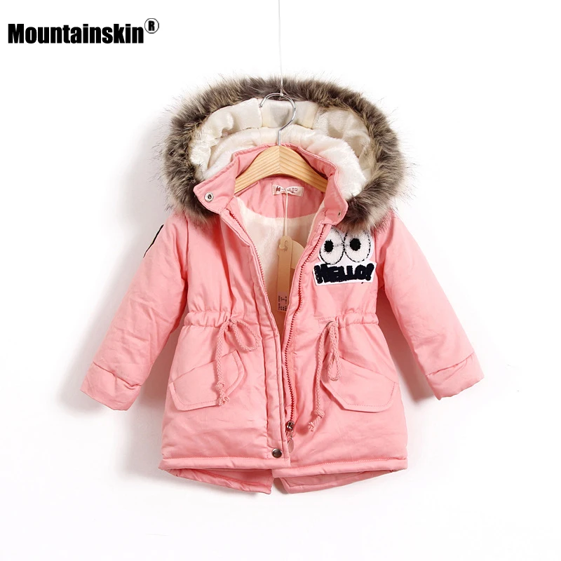 

Mountainskin 2018 Winter Autumn Girls Jacket Warm Thick Hooded Coats Children Clothing Kids Thermal Outwear Outdoor 3-12T SC884