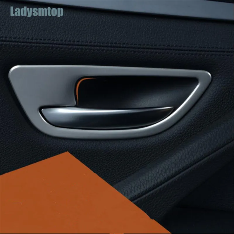 Ladysmtop 4 шт./компл. Стайлинг автомобиля нержавеющая сталь внутренняя дверная ручка